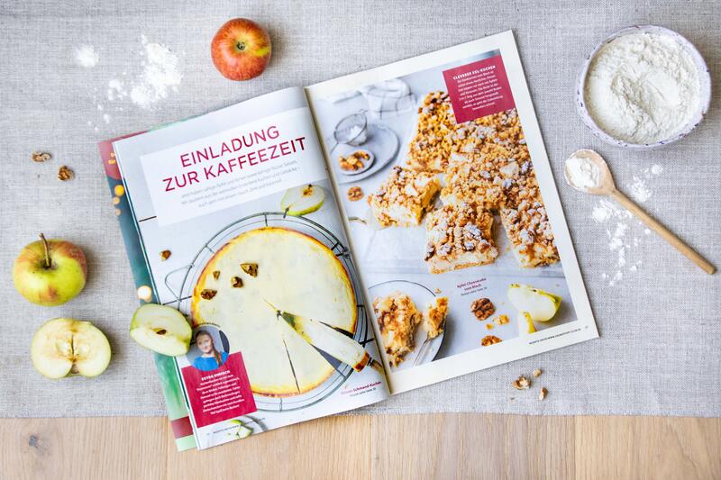 Kaffeezeit mit Kuchenrezepten in der neuen Herbstausgabe