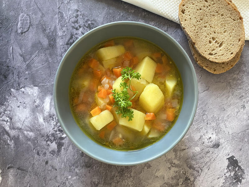 Kartoffelsuppe in einer Schüssel