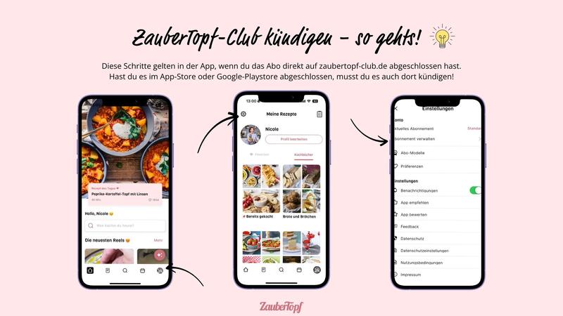 ZauberTopf-Club kündigen App