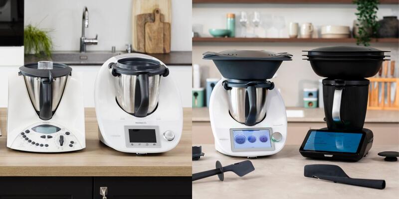 Thermomix® TM31, TM5, TM6, TM7 nebeneinander