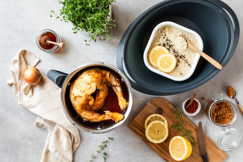 Ganzes Hähnchen im Mixtopf des Thermomix®
