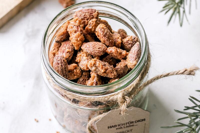 Gebrannte Mandeln im Glas