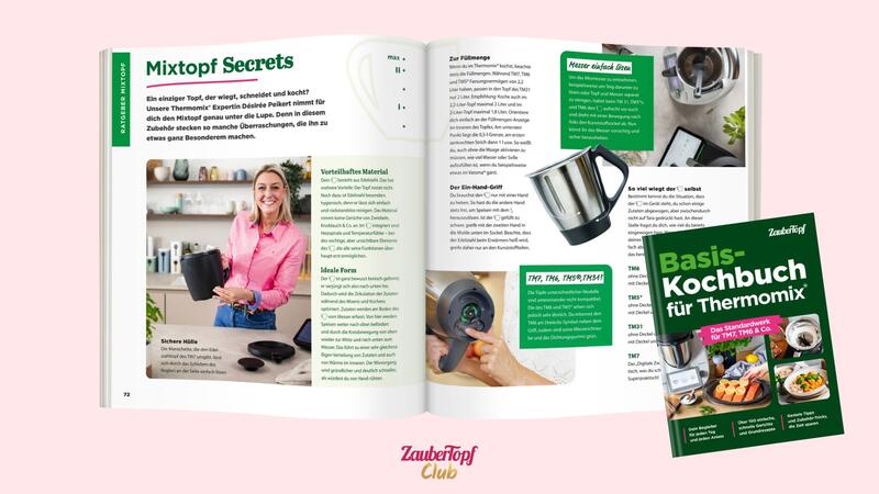Basis Kochbuch Thermomix® Cover und Doppelseite