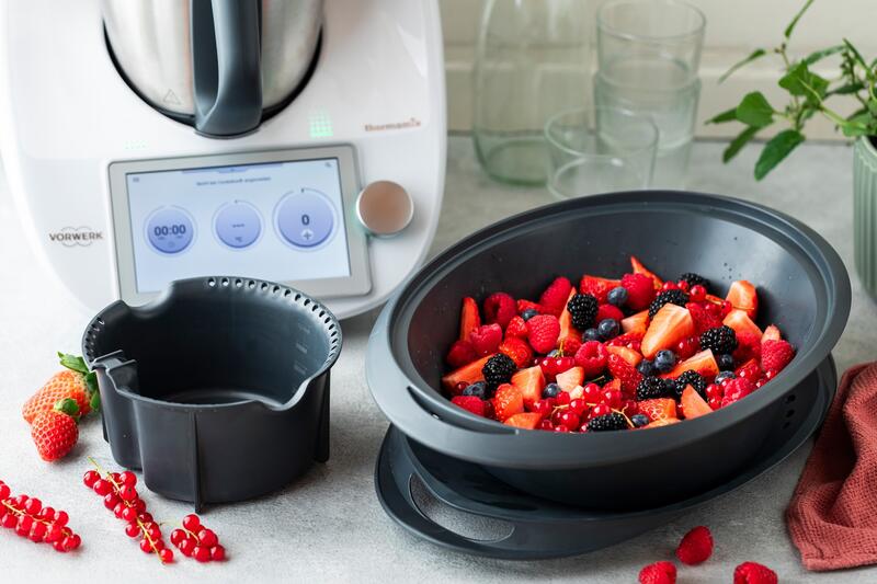 Simsafix® einsatz Thermomix® und Varoma® mit Obst darin