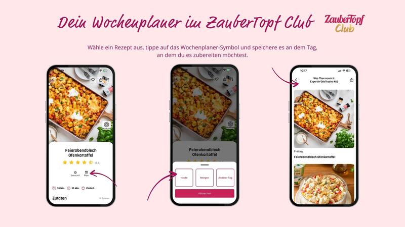 Grafik: Rezept in Wochenplander ZauberTopf Club
