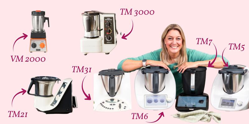 Verschiedene Generationen des Thermomix® im Überblick