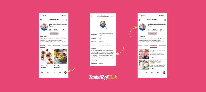 Screenshots Profil ZauberTopf Club