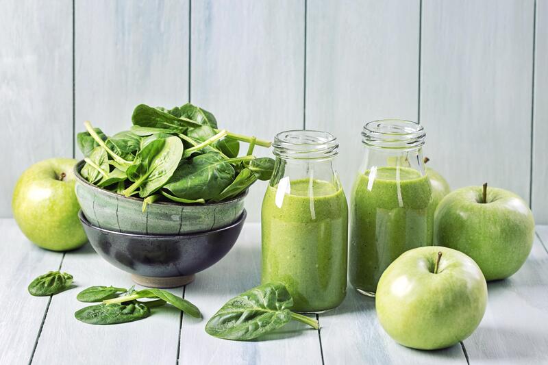 Spinat-Smoothie mit Apfel
