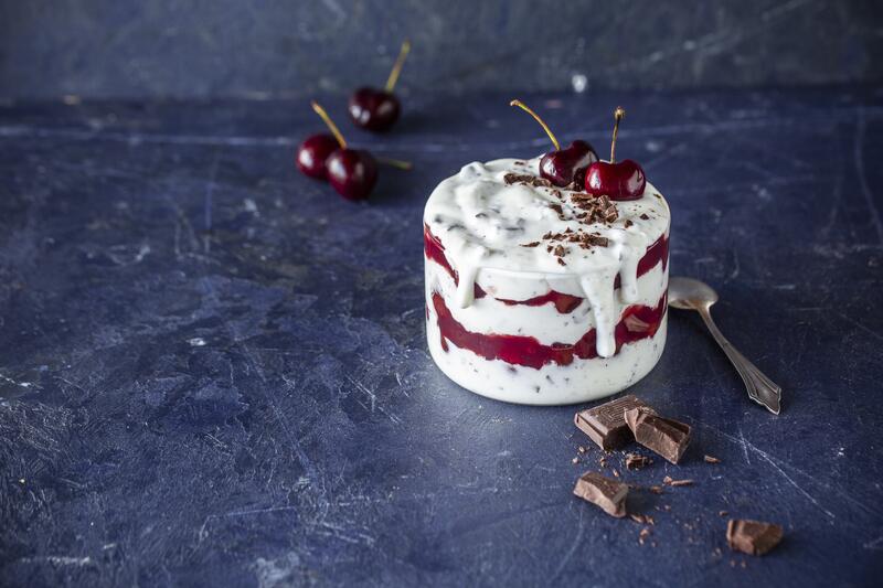 Kirsch-Sahne-Dessert