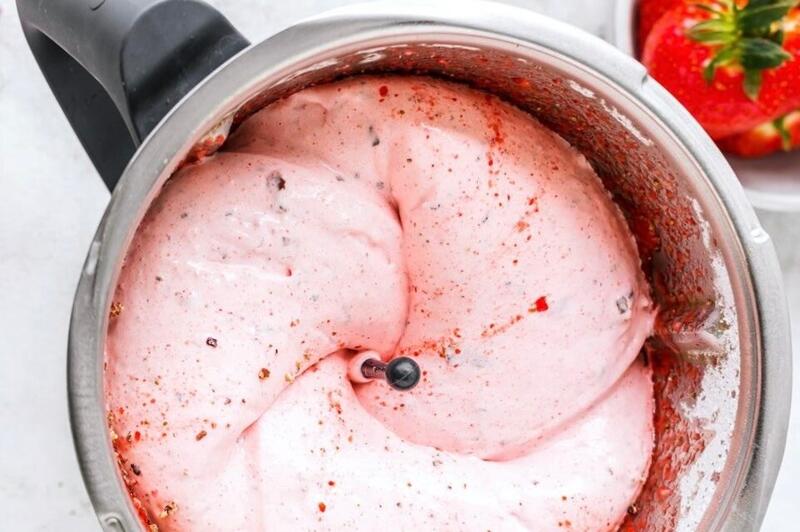 Softeis mit dem Thermomix®, blick in den Mixtopf
