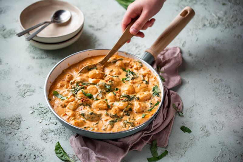 Gnocchi-Pfanne mit cremiger Soße