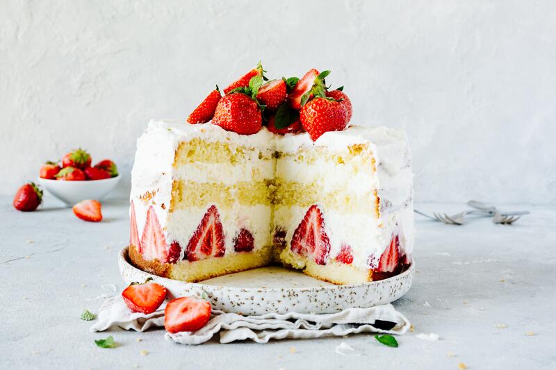 Erdbeer-Sahne-Torte 