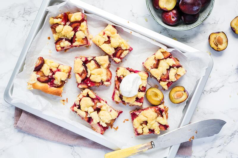 Zwetschgen-Streusel-Kuchen auf Blech