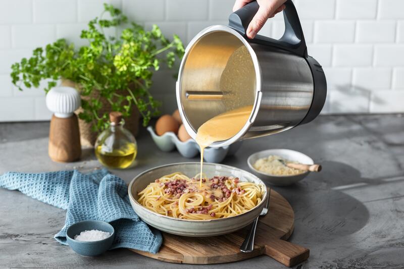Mixtopf Teller Carbonara NUdeln