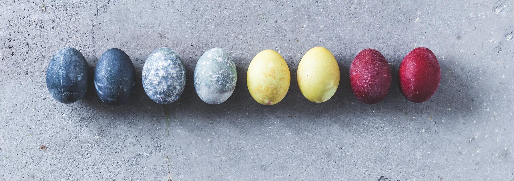 Eier färben im Thermomix® mit natürlichen Farben 🧡💚💜