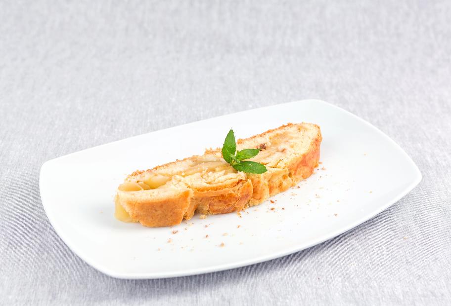Apfelstrudel aus Mürbeteig