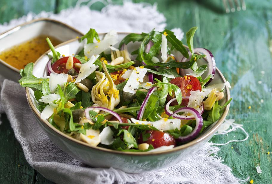 Artischockensalat mit Orangendressing