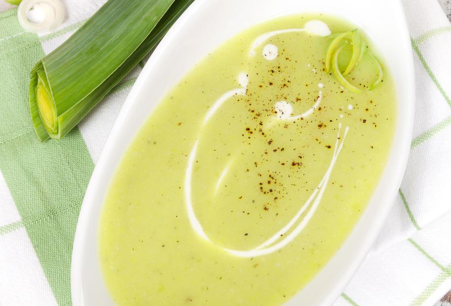 Grünes Porreesüppchen
