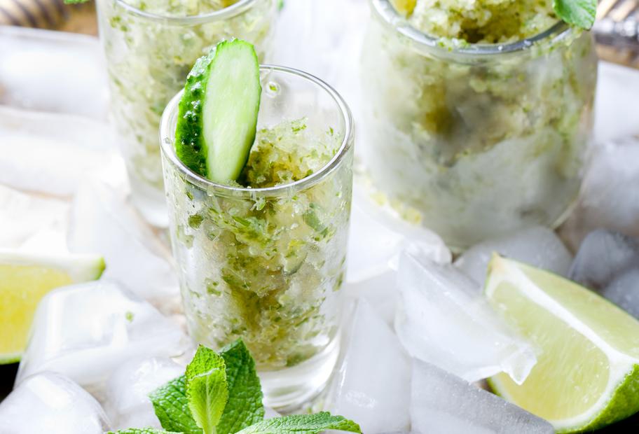 Gurken-Minz-Granita