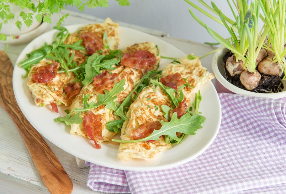 Omelett mit Speck