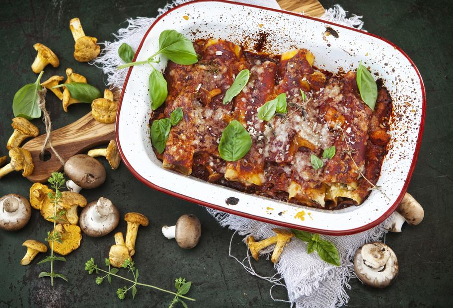 Cannelloni mit Pilzen