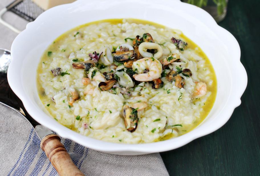 Cremiges Risotto mit Meeresfrüchten