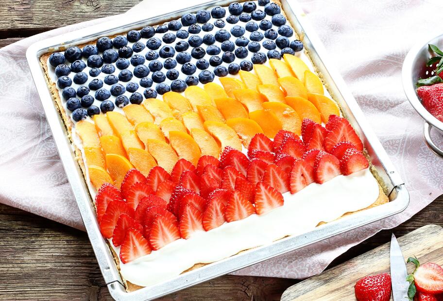 Dreierlei Blechkuchen mit Mascarpone