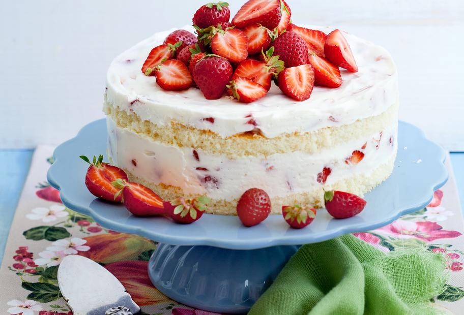 Erdbeer-Joghurttorte