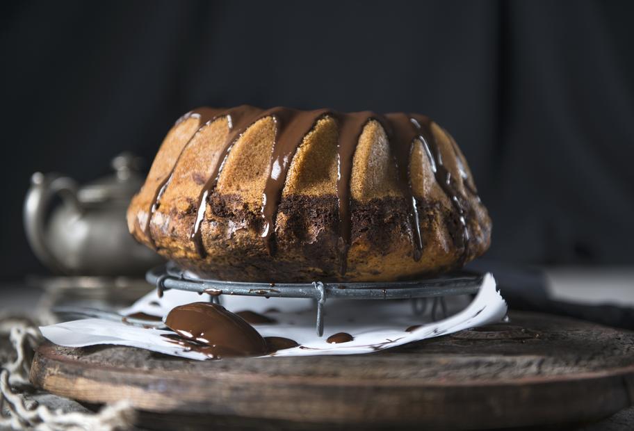 Klassischer Marmorgugelhupf