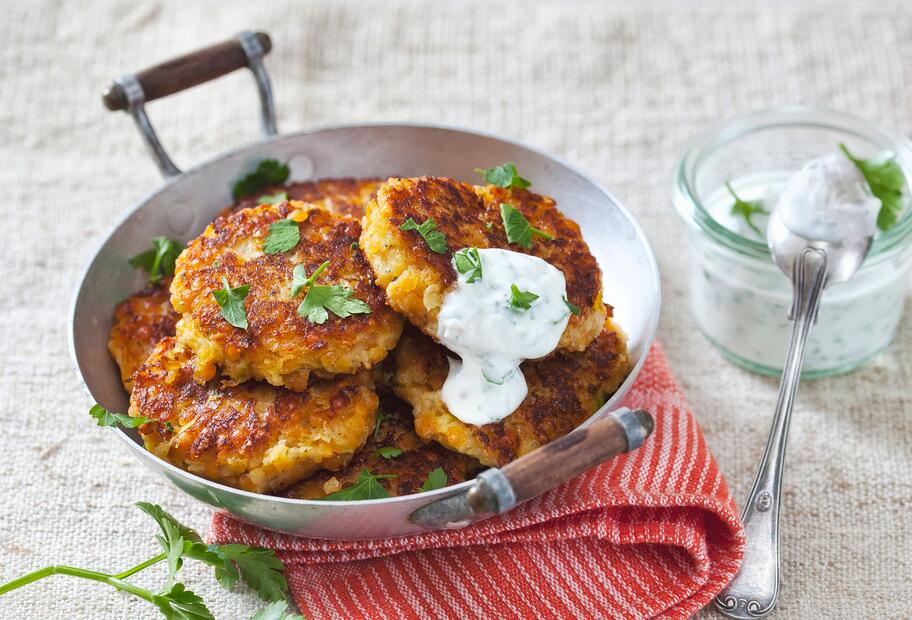 Linsen-Zucchini-Bratlinge mit dem Thermomix® | ZAUBERTOPF