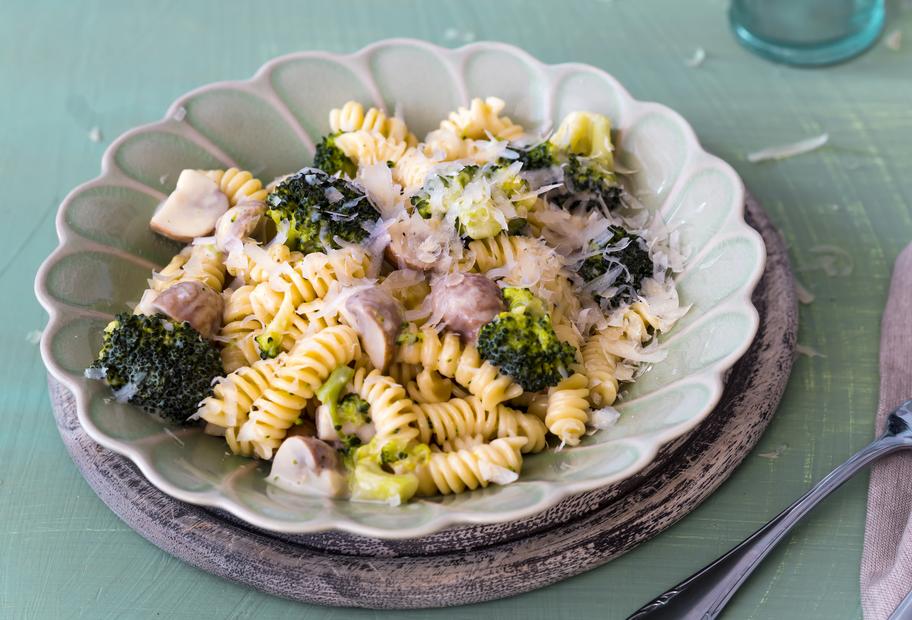 Nudeln mit Brokkoli und Pilzen für den Thermomix®