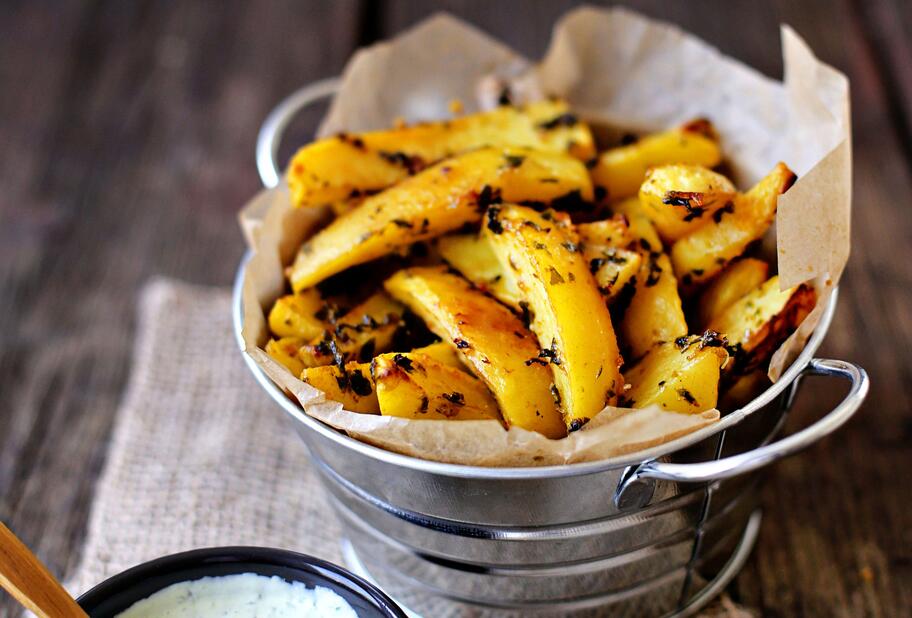 Potato Wedges mit Sour Cream für den Thermomix®