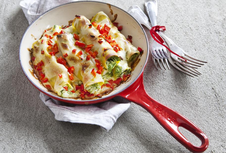 Cremig, würzig, lecker: Ricotta-Spinat-Cannelloni