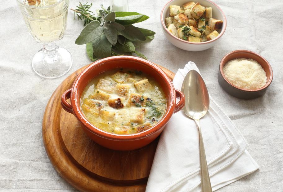 Schnelle Zwiebelsuppe