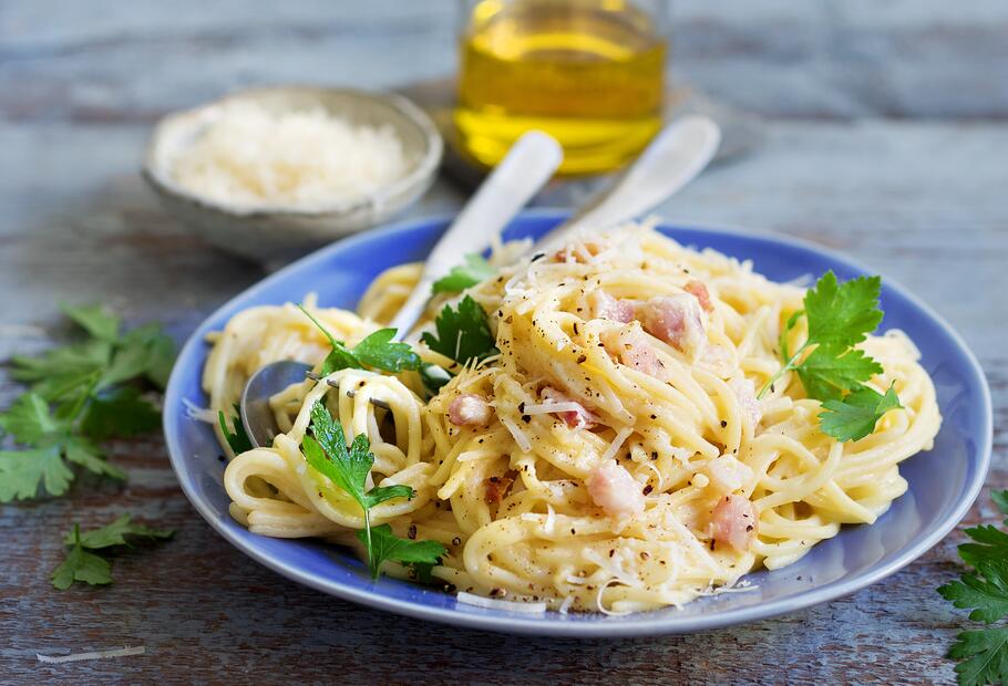 Spaghetti alla Carbonara nach italienischem Originalrezept