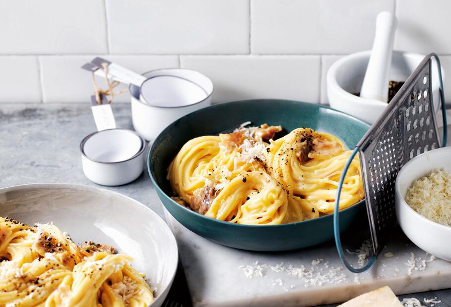 Spaghetti alla Carbonara nach italienischem Originalrezept