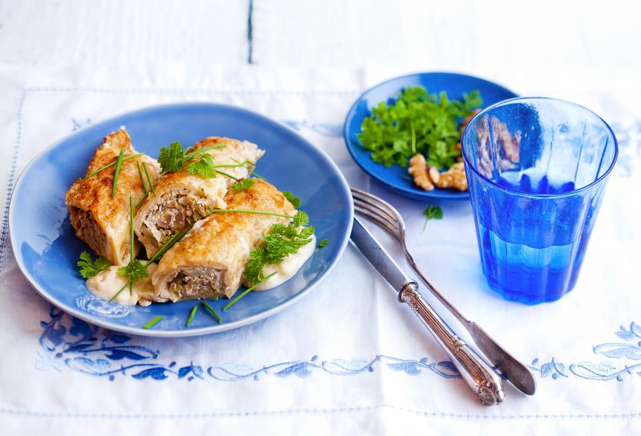 Überbackene Vollkornpfannkuchen