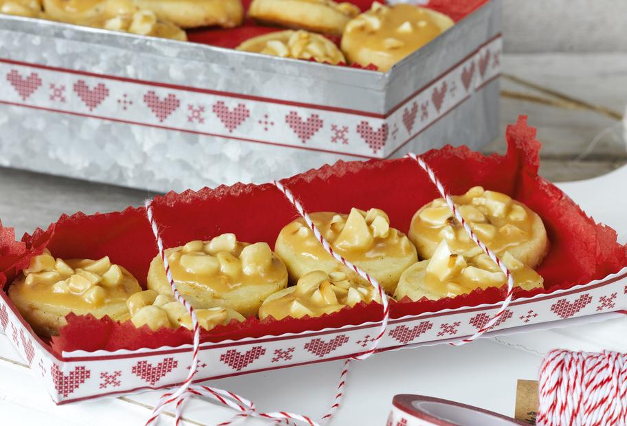 Cashew-Karamell-Plätzchen