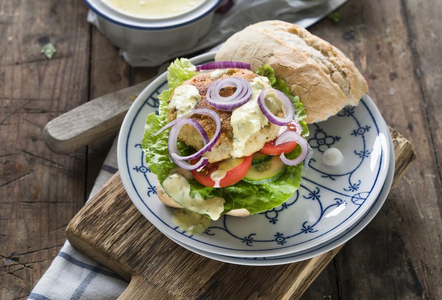 Fischfrikadellen-Brötchen