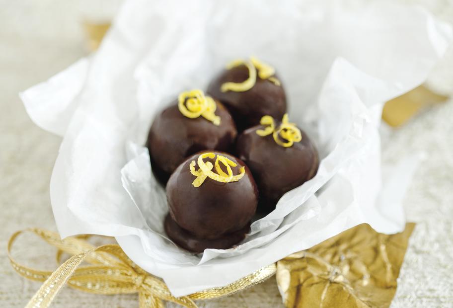 Fruchtig-sahnige Limoncello-Trüffel