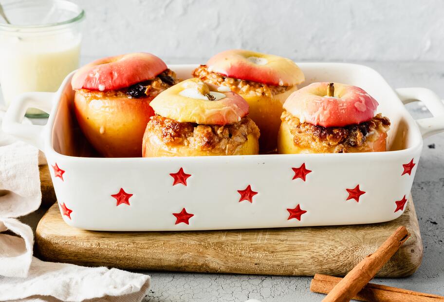 Bratäpfel mit Vanillesoße
