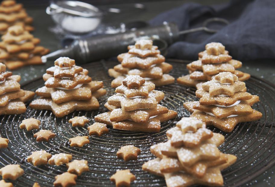 Lebkuchen-Tannenbäumchen