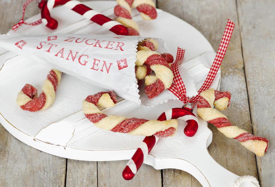 Süße Zuckerstangen