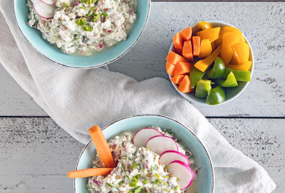 Deftiger Hüttenkäse