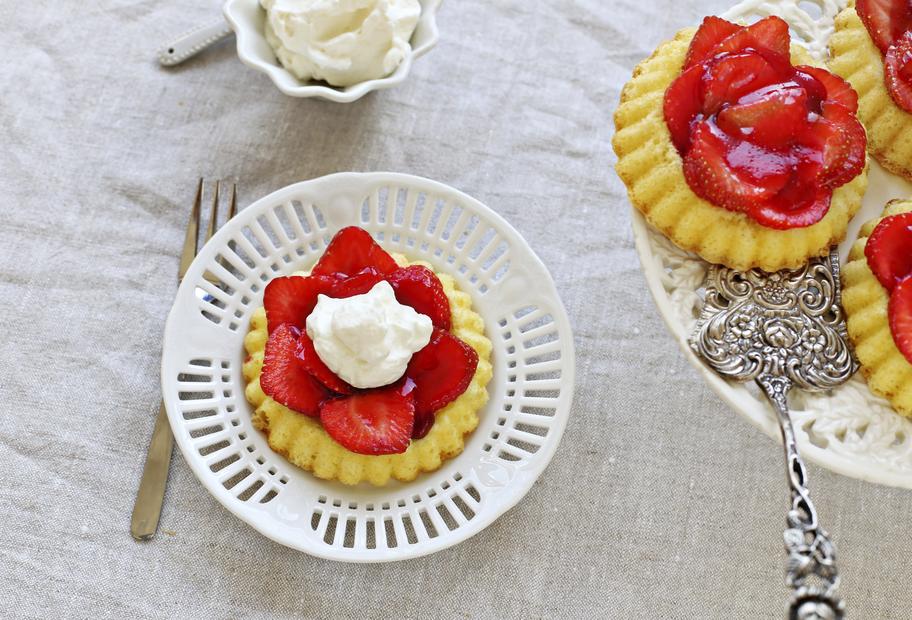 Himmlische Erdbeertörtchen