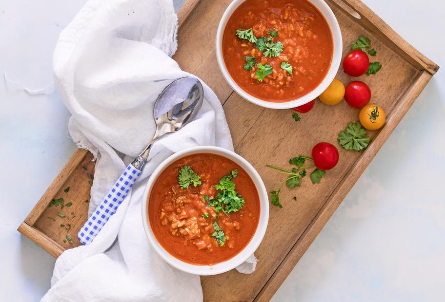 Tomatensuppe mit Reis