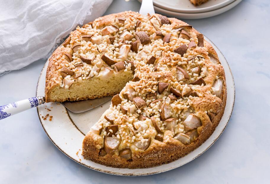 Versunkener Birnenkuchen