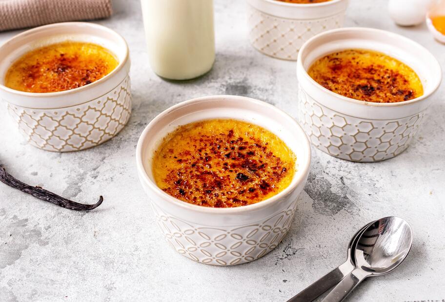 Klassische Crème brulée