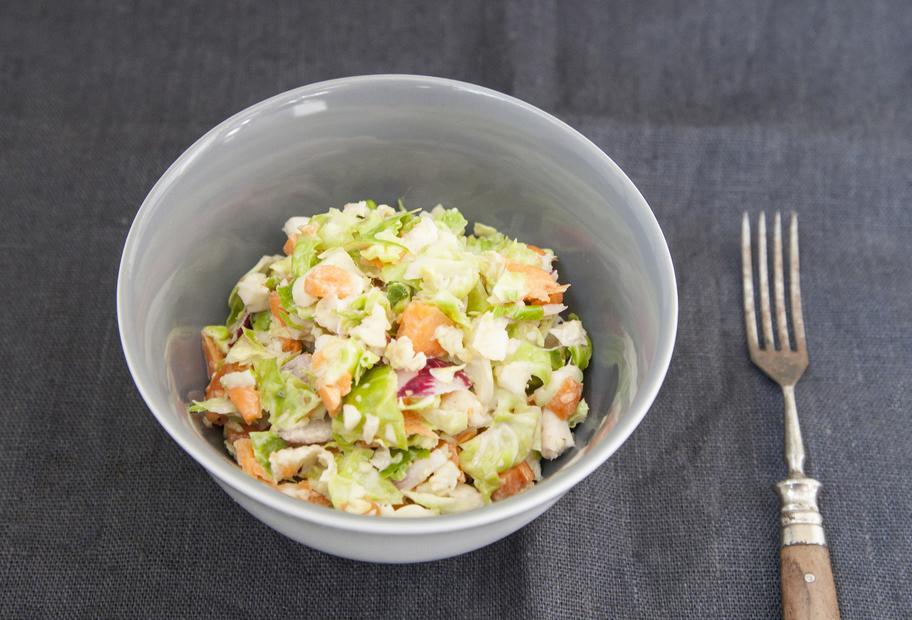 Krautsalat mit Rosenkohl