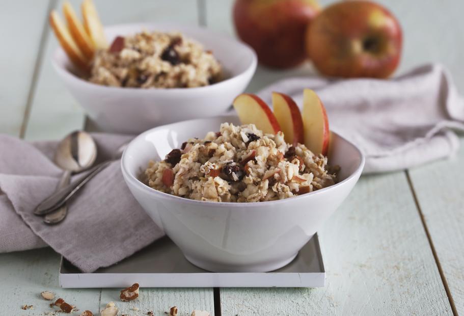 Schnelles Birchermüsli mit Rosinen